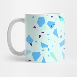 Blue Purple Modern Terrazzo Pattern Mug